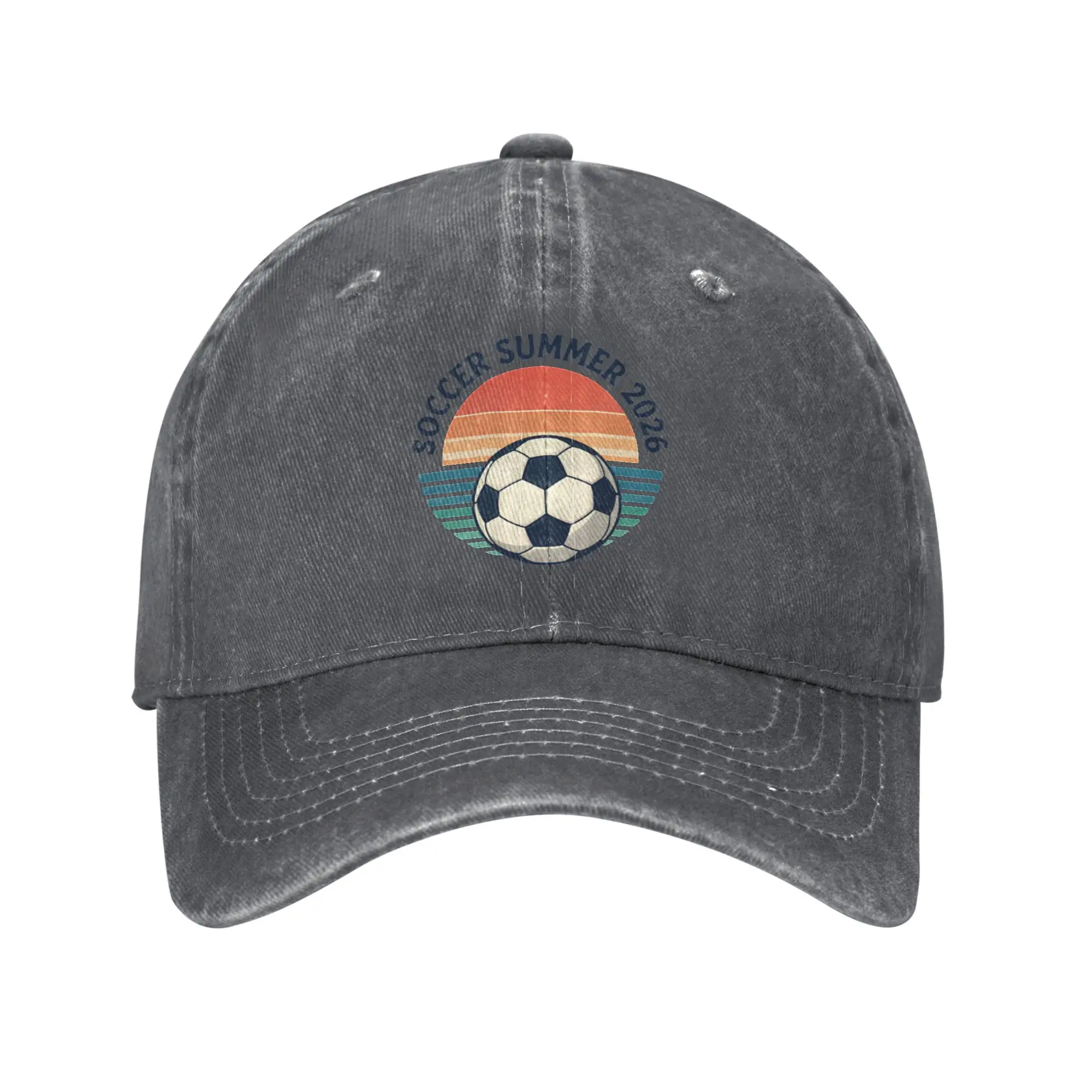 Fashion Vintage Soccer Summer 2026 Football Art baseball cap  Suitable For Oval Faces Beret Man