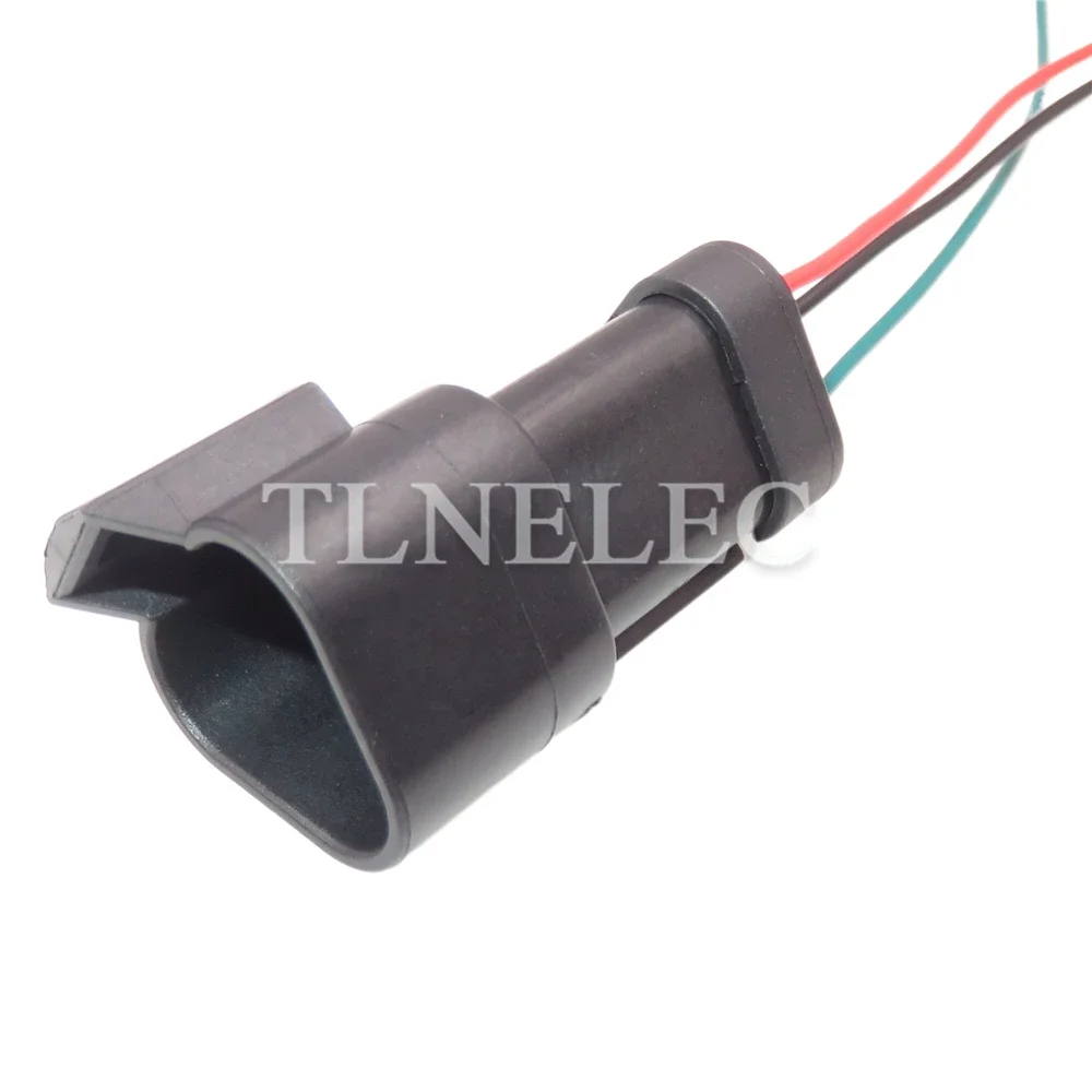 Adaptador impermeable para coche, arnés de cables automático de 3 pines con cables, conectores de alta corriente para automóvil, DT04-3P DT06-3S