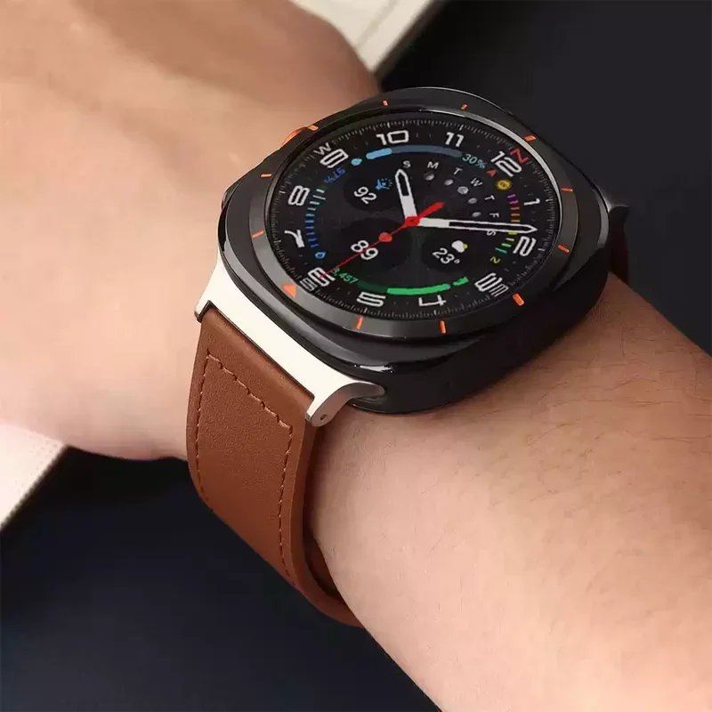 Cinturino per orologio in pelle per Samsung Galaxy Watch 8 Classic 2025 Watch8 cinturini Accessori per Samsung Galaxy Watch 8 40mm/44mm