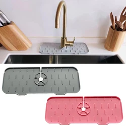 Silikon Wasserhahn Griff Tropf fänger Tablett Wasserhahn Matte Drain Pad Splash Pad wieder verwendbare Küchen spüle Arbeits platte Schutz