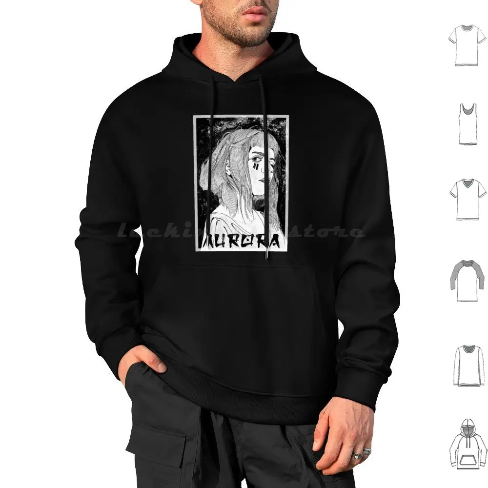 

Aurora Aksnes-Japan Edition Hoodie cotton Long Sleeve Aurora Aurora Aksnes Sigrid Norway Eivor Music Auroramusic