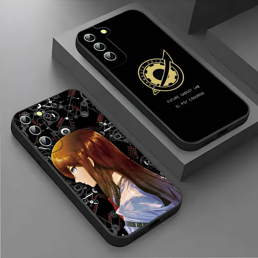 Steins Gate Okabe Anime Phone Case for Samsung S24 Ultra S22 S23 S20 Fe S21 Plus Galaxy A54 A34 A24 A53 M54 Note 20 Back Cover