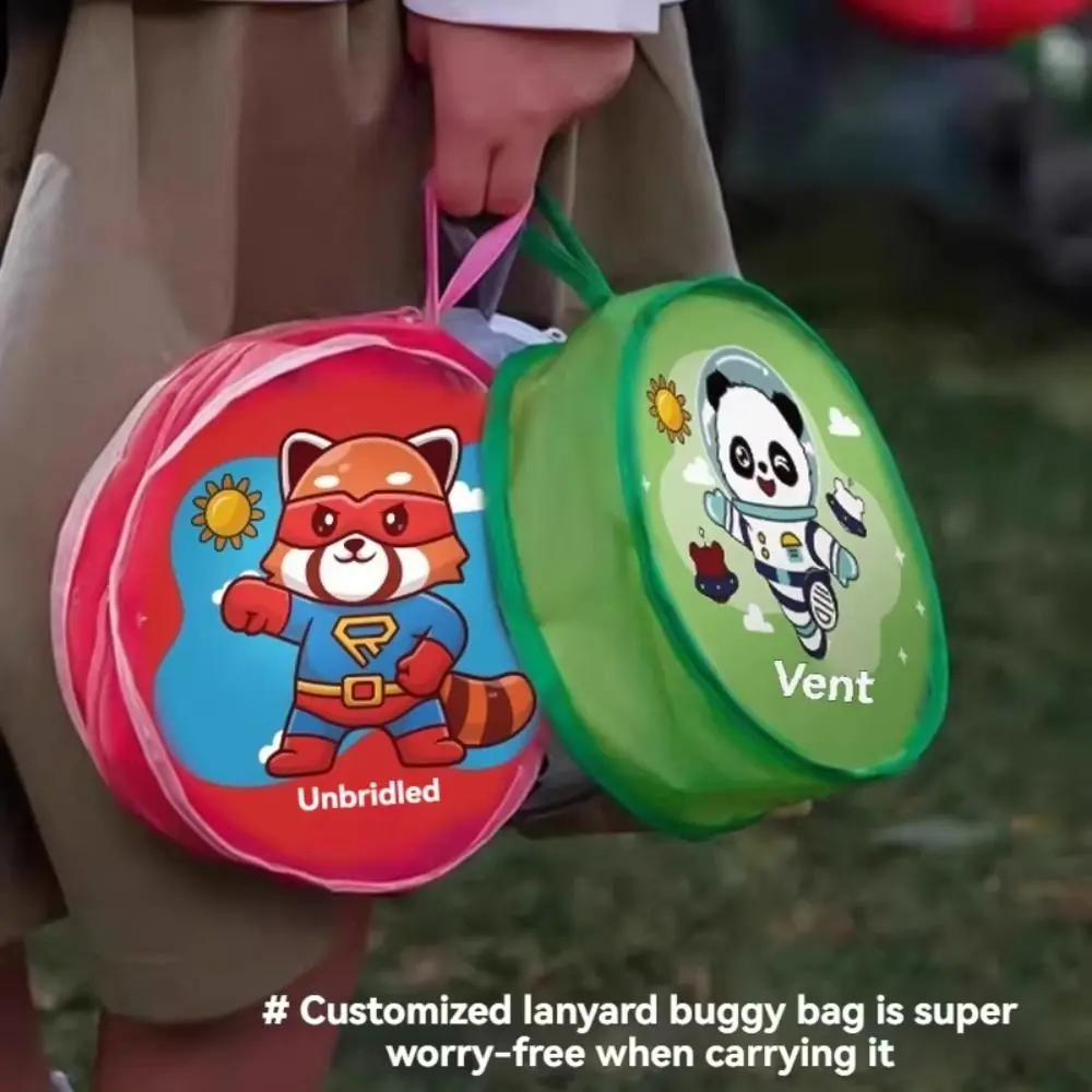 Unique Cartoon Children Kite Rabbit Panda Children Sports Kites Frameless 50m Handle Line Spring Outing Pocket Kite