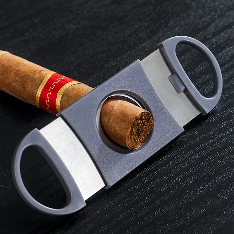 1 Set Cigar Cutter Cigar V Cut Flat Cutter Punch Sharp Cigar Scissors Guillotine Knife Cigar Cutting Tool