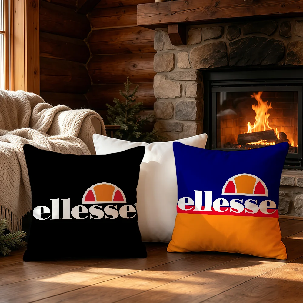 E-Ellesse-ES Fashion Brand Home Office Convenient Nordic Simplicity Hit With Zipper Cushion Cover