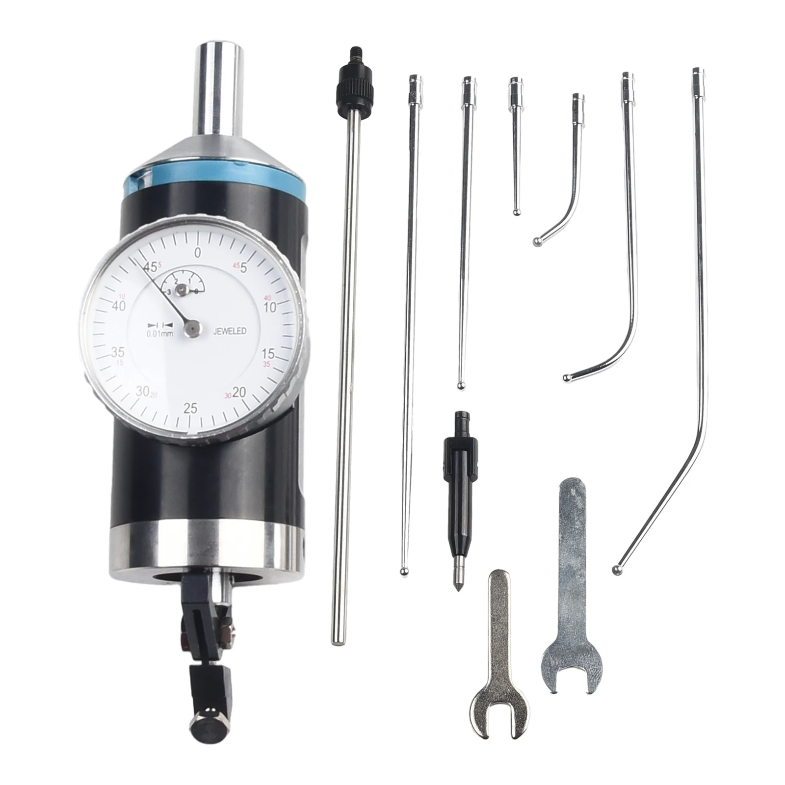 Coaxial Centering Indicator for Milling Machine Workpiece Positioning with 3 Probe Types and 0.0004in Readout Option