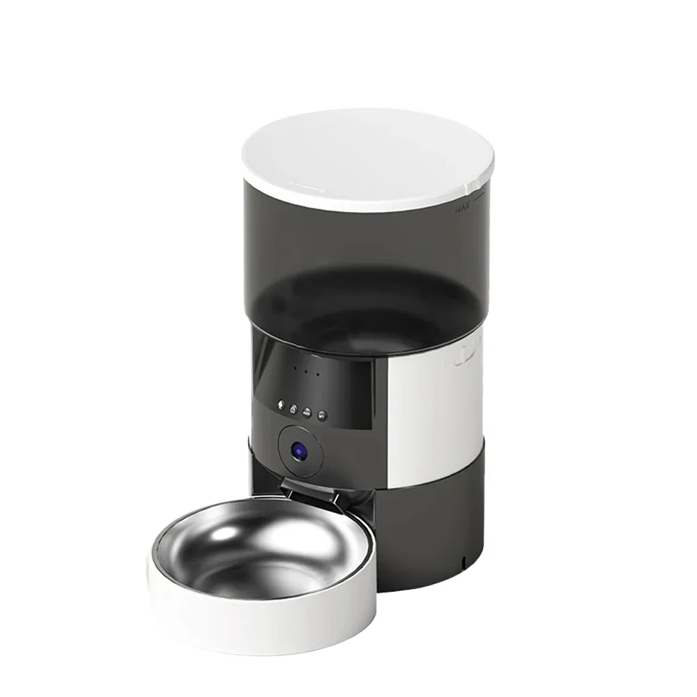 

3L Capacity ABS Plastic Smart Pet Feeder Button Control Timer Function Automatic Pet Food Dispenser Cat and Dog Storage Containe