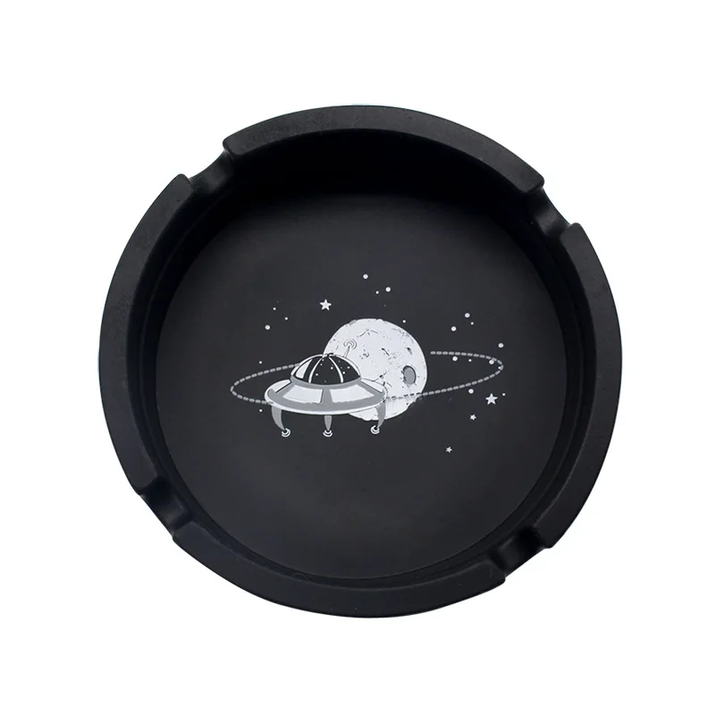 Creative Silicone Ashtray Round Personality Space Astronaut Wehicle Ashtray