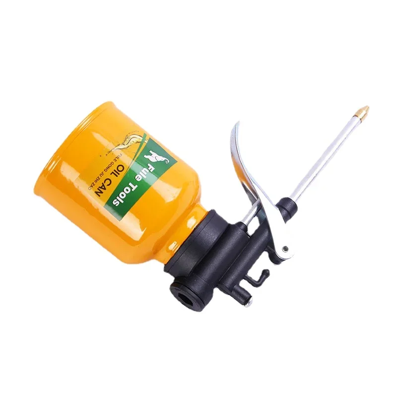 1Pc High Quality 250ml Oil Can Spout Thumb Pump Workshop Oiler Oil Can Red High Pressure Pump Oiler Grease image 4