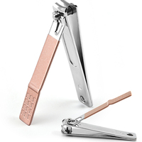 18Pcs Nail Clipper Set Premium Stainless Steel Nail Cutter Trimmer File for Toe Finger Manicure Tools Daily Care Pink