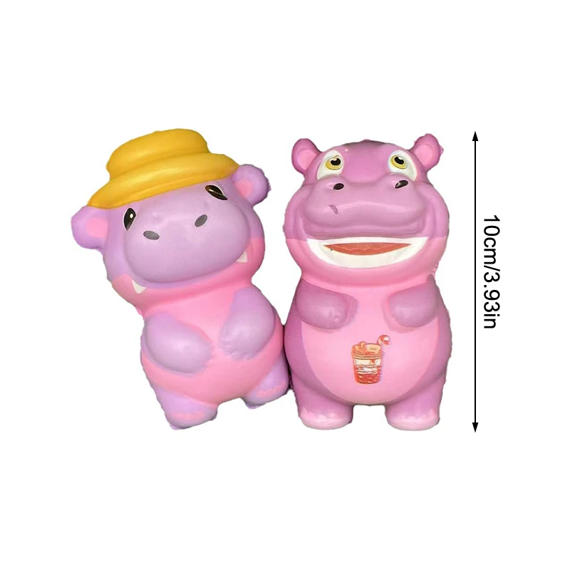 Soft Little Hippo Decompression Toys Slow Rising Cute Squeeze Toys For Kids Animal Squeeze Toys For Kids