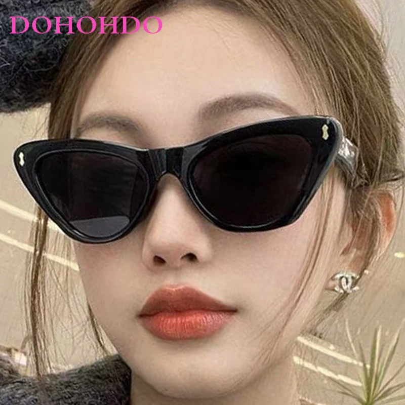 

Fashion Rice Nail Cat Eye Small Frame Sunglasses Women Men Luxury Designer Eyewear Outdoor Driving Shades Travel Glasses UV400