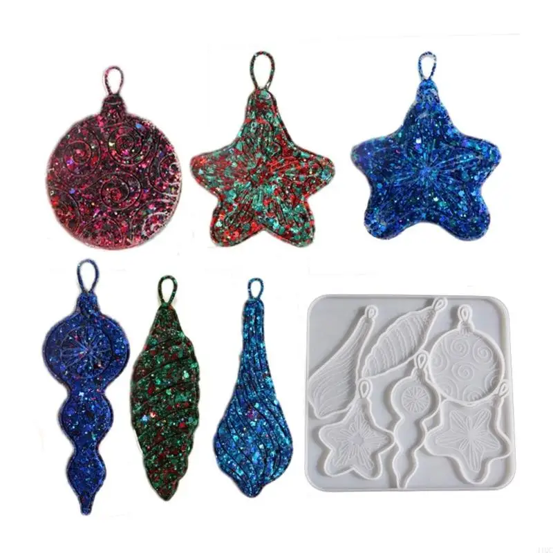 

2025 New Reusable Silicone Mold For Festive Sea Creature Resin Jewelry Making Conch And Christmas Designs Mould