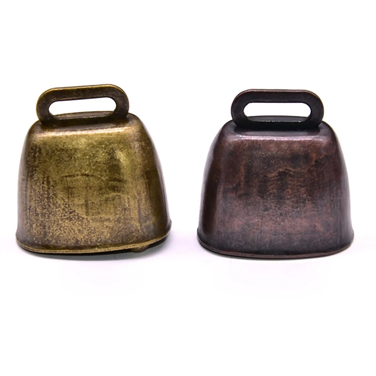 3 Pieces Retro Grazing Bell Chime Pendant Small Premium Cowbell Metal Cow Bell for Cow Horse Farm Animal Dog Accessories