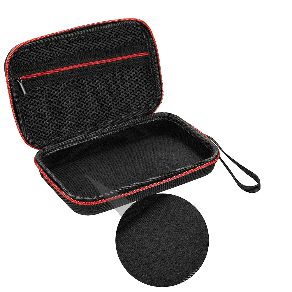 

1Pcs Forehead Thermometer Storage Bag Eva Shockproof Case Portable Thermometer Protective Carrying Bag Lanyard Black