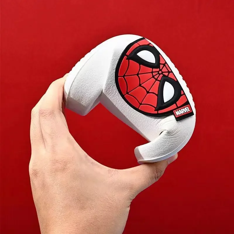 Disney Kids Slippers for Boys Summer Beach Indoor Slippers Cartoon Spiderman Home Soft Non-Slip Children Slippers Garden Shoes