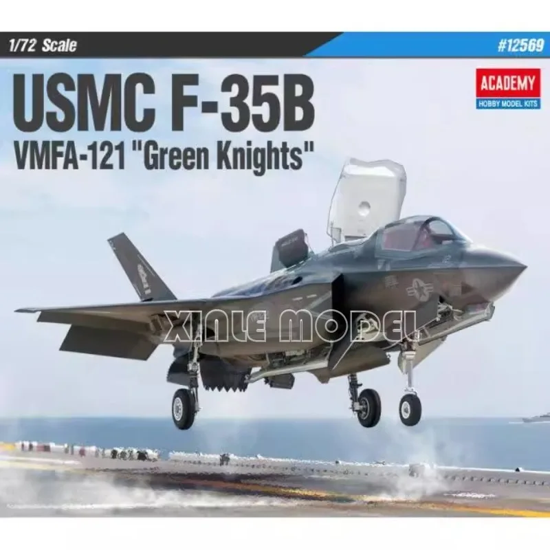 アカデミーモデル 1/72 12569 USMC F-35B VMFA-121 「グリーンナイト」プラスチック組み立て済み航空機モデルキット DIY おもちゃ