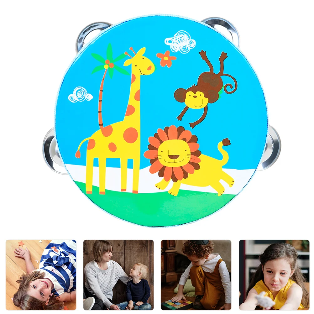 Children Clapping Tambourine Kids' Intelligence Toy Music Dedicated Children's Percussion Drum Knocking Polyester Head