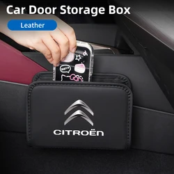 Car Hanging Storage Box Collapsible PU Leather Organizer Bag For Citroen C4 C3 C5 C1 C2 Berlingo Celysee Cactus Picasso Aircross