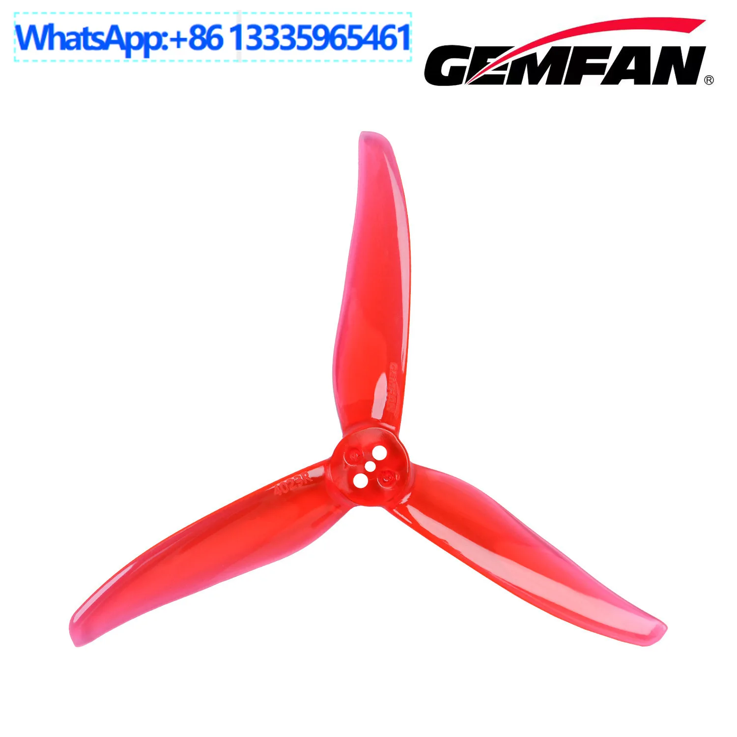 10Pcs Qianfeng Gemfan propeller 4023-3 three-hole blade, crossing machine FPV positive and negative propeller blade