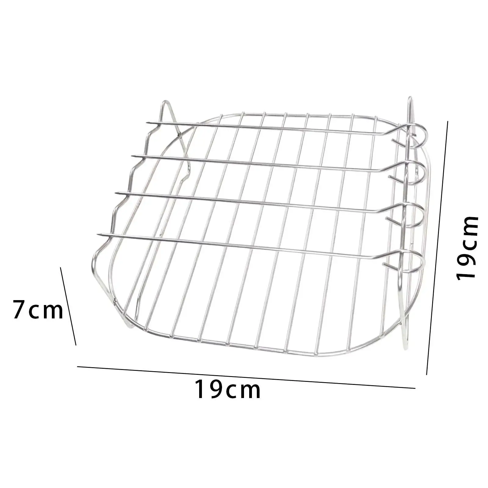 حامل مقلاة هوائية ممتاز ، رف شواء متعدد الاستخدامات للشوي والخبز