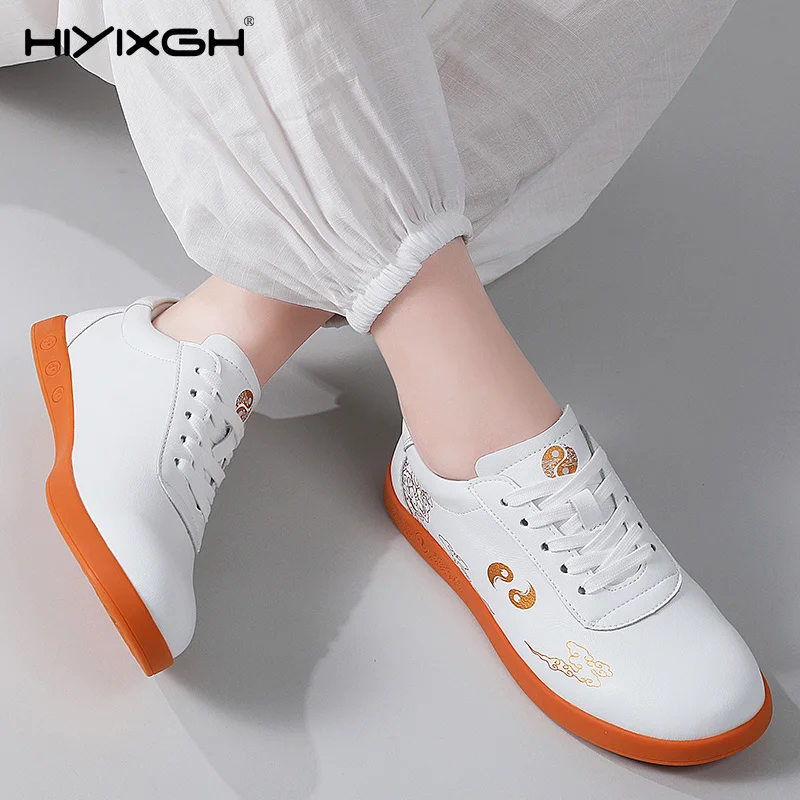 Autumnal Comfortable Tai Chi Professional Practice Martial Arts Shoes Waterproof Non-Slip Rubber Soft Bottom Cowhide Shoes