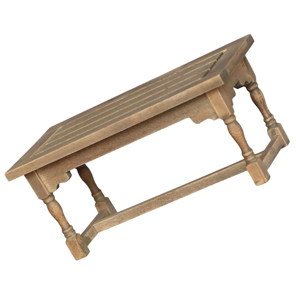 Small Mini Furniture Office House Coffee Tables Dining Wooden 1/ 12 Miniature Furnitures Dolls