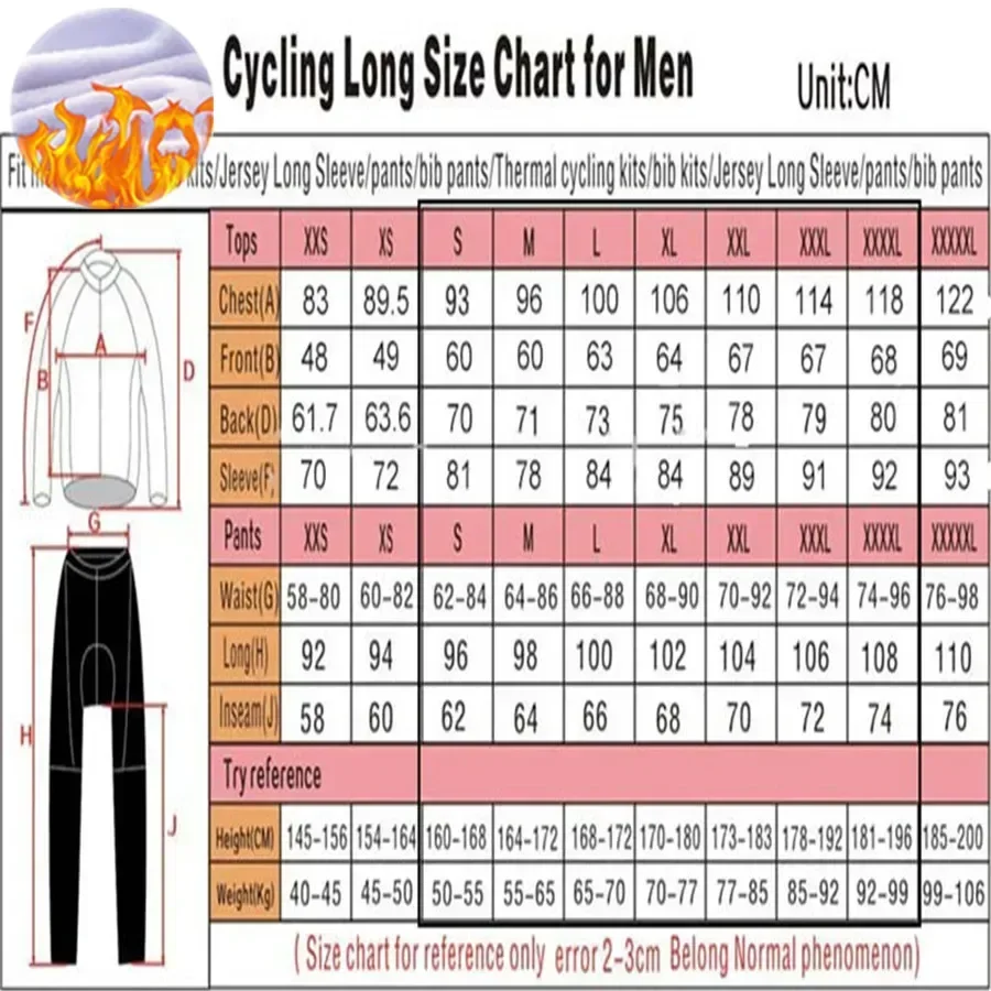 Rh+ Team Cycling Jersey Men Bike Winter Thermal Fleece Jacket Mtb Long Sleeve Warmer Tops Maillot Ropa 2025 Ciclismo Uniform - Image 6