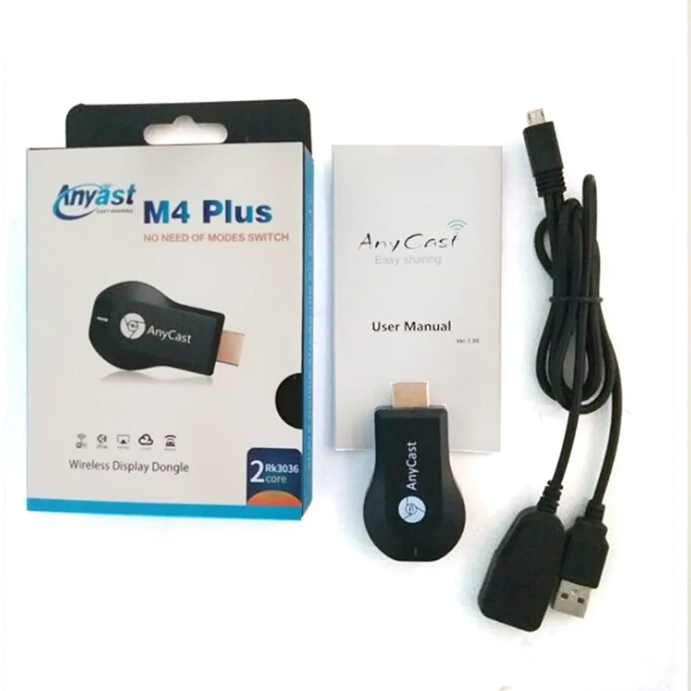 1080P беспроводной Wi-Fi дисплей ТВ-ключ приемник HDMI-совместимый ТВ-стик M4 Plus для DLNA Miracast для AnyCast для Airplay