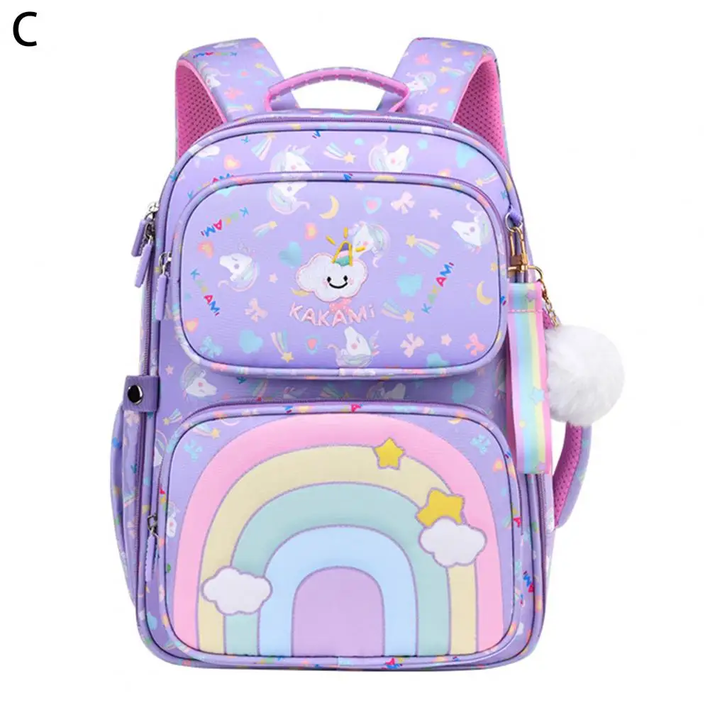 Leuke Populaire Glad Rits Multi Zakken Rugzak Lichtgewicht Meisjes Rugzak Cartoon Patroon Voor Basisschoolleerlingen