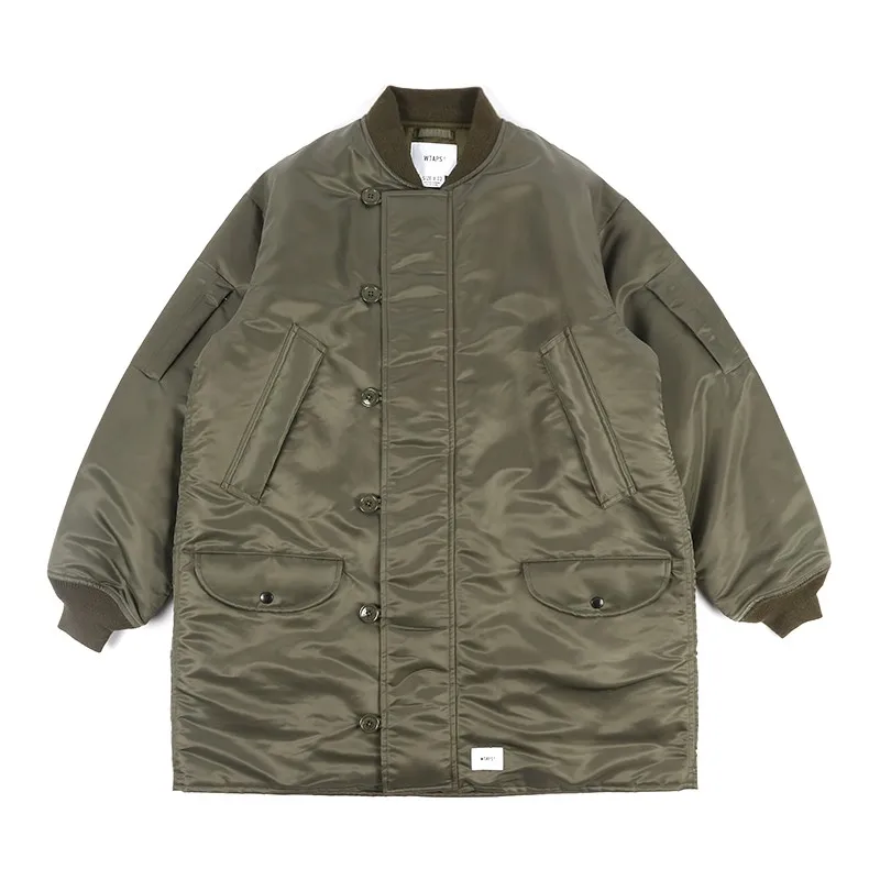 

Original Trendy Brand Popular Cotton Jacket Men's Mid To Long Casual Thick Parkas Coat Down Jacket Non WTAPS