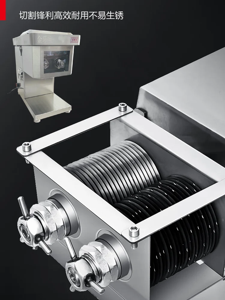 

New product Commercial Meat Cutter Slicer Desktop 110v / 220v Restaurant Kitchen Electric Meat Cutting Machine