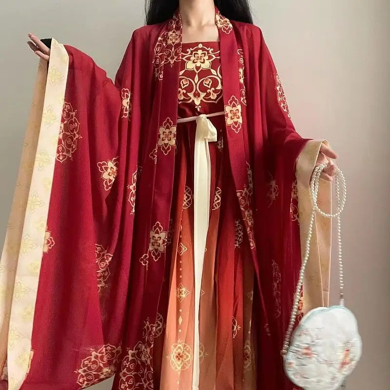 

2025 Traditional Chinese Women's Hanfu Clothing Stage Outfit Cosplay Stage Wear Costume Trailing Dress Empress Suit