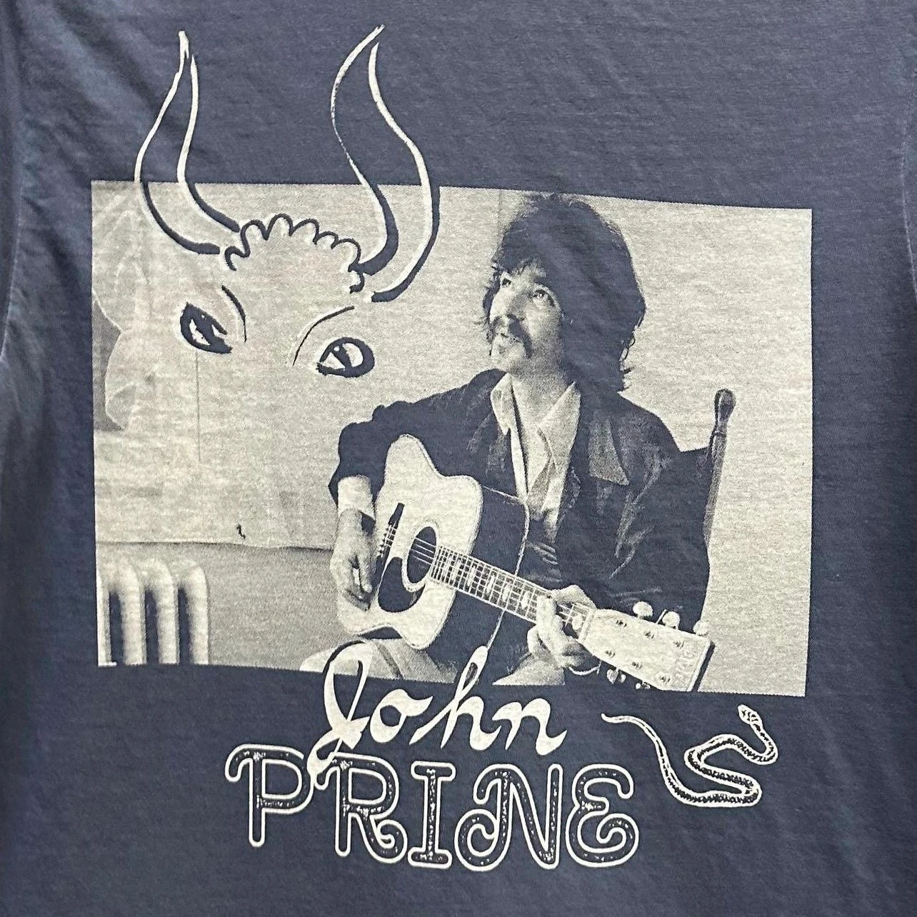 John Prine Fan Art Shirt Spring and Summer Oversized Printed Round Neck T-shirt, Suitable for Both Men and Women To Wear