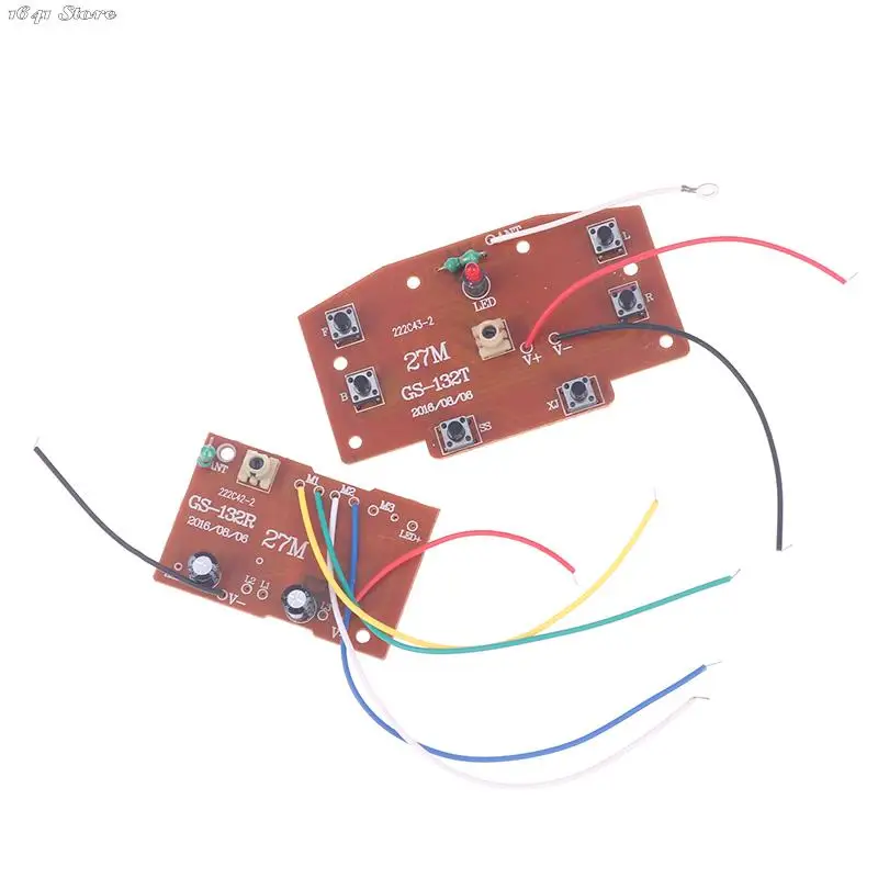 High Quality 6CH 2.4G Remote Control 27MHz Circuit PCB Transmitter Receiver Board For RC Car Remote Control Toys Parts