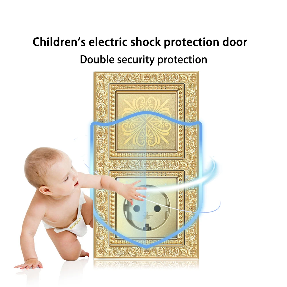 خمر زر عمودي 2 4 6 عصابة 2 طريقة الجدار مفتاح الإضاءة باهتة الاتحاد الأوروبي الاتحاد الأوروبي فرنسا المقبس المخرج 162*86 مللي متر لوحة نحاسية عالمية #3