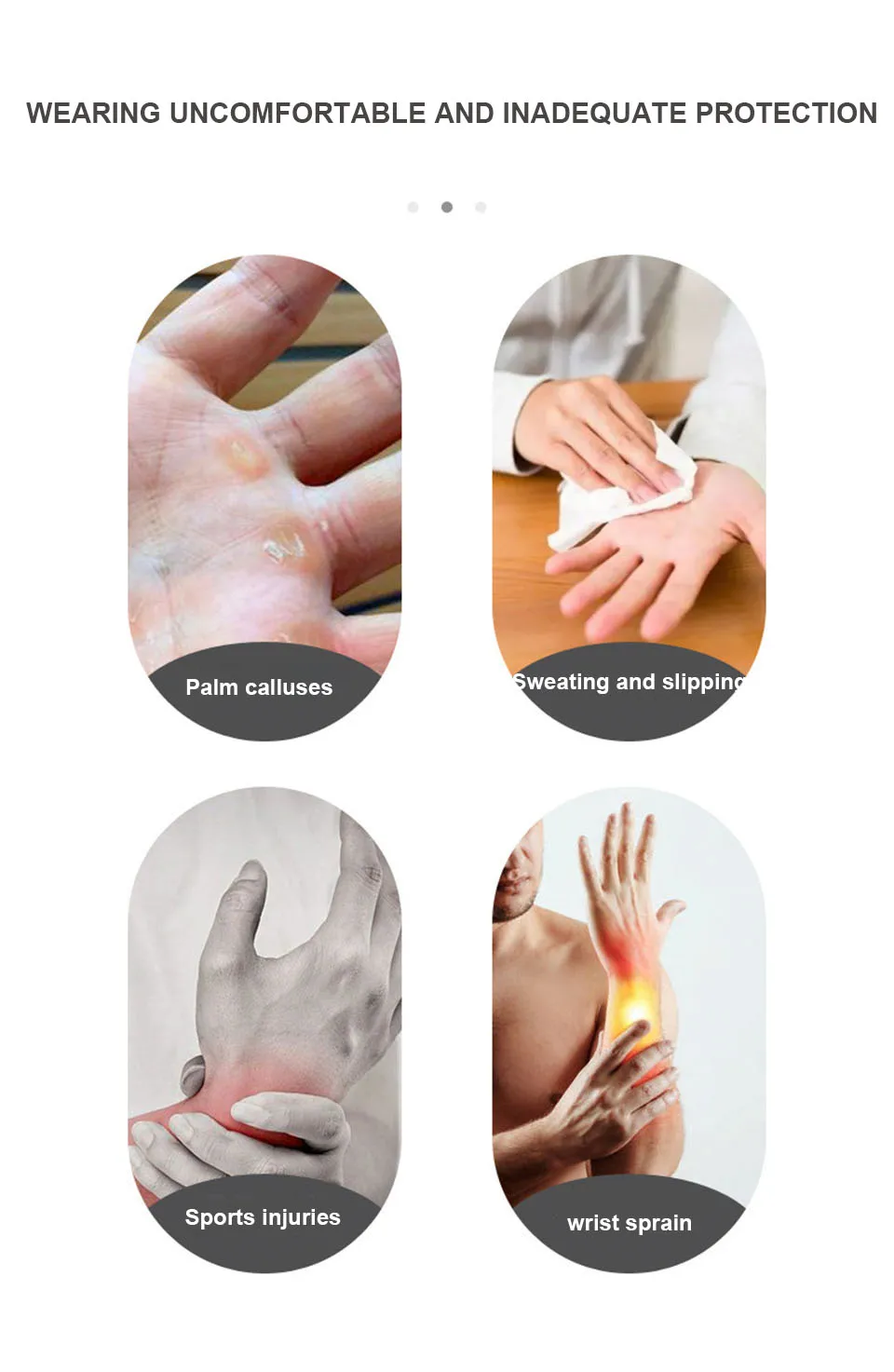 AOLIKES 1 Paar Gewichthebergurte, rutschfeste Silikon-Hebe-Handgelenkschlaufen, Kraft, Kreuzheben, Crossfit-Handgriffe, Handgelenkstütze – Detail 4