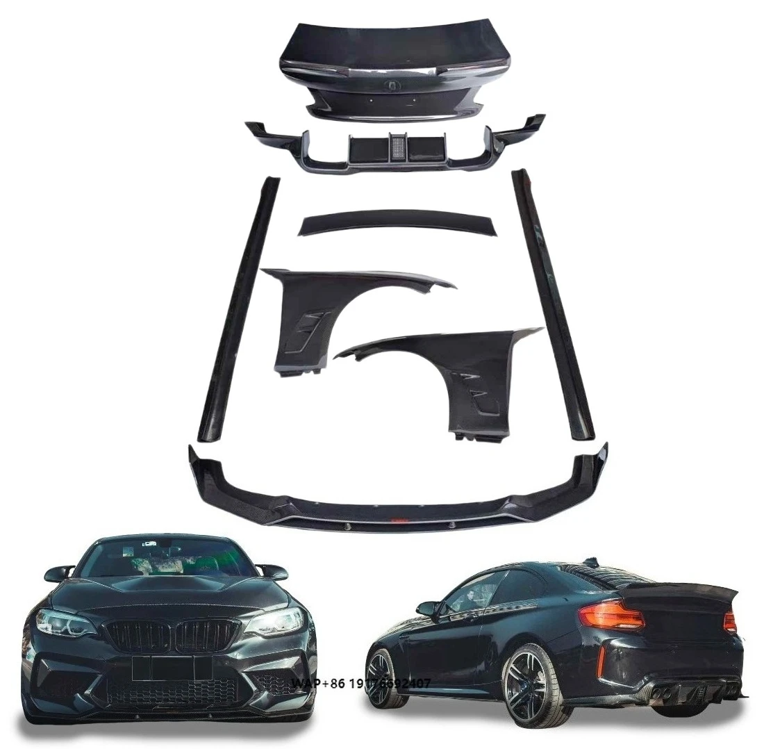 

Body Kit for M2 M2C 16-20 Upgrade CMST Style Front Lip Rear Diffuser Side Skirts Fender Trunk Lid Spoiler Carbon Fiber Aero