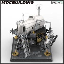 MOC Space Series Scene Model Building Blocks Moon Base Lunar Lander Set DIY Assembly Bricks Creative Toy Collection Display Gift