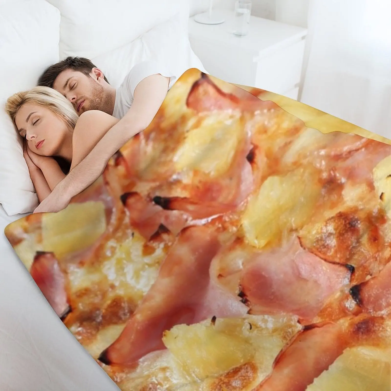 الأناناس البيتزا رمي بطانية لحاف للطفل أزياء الأرائك فروي البطانيات