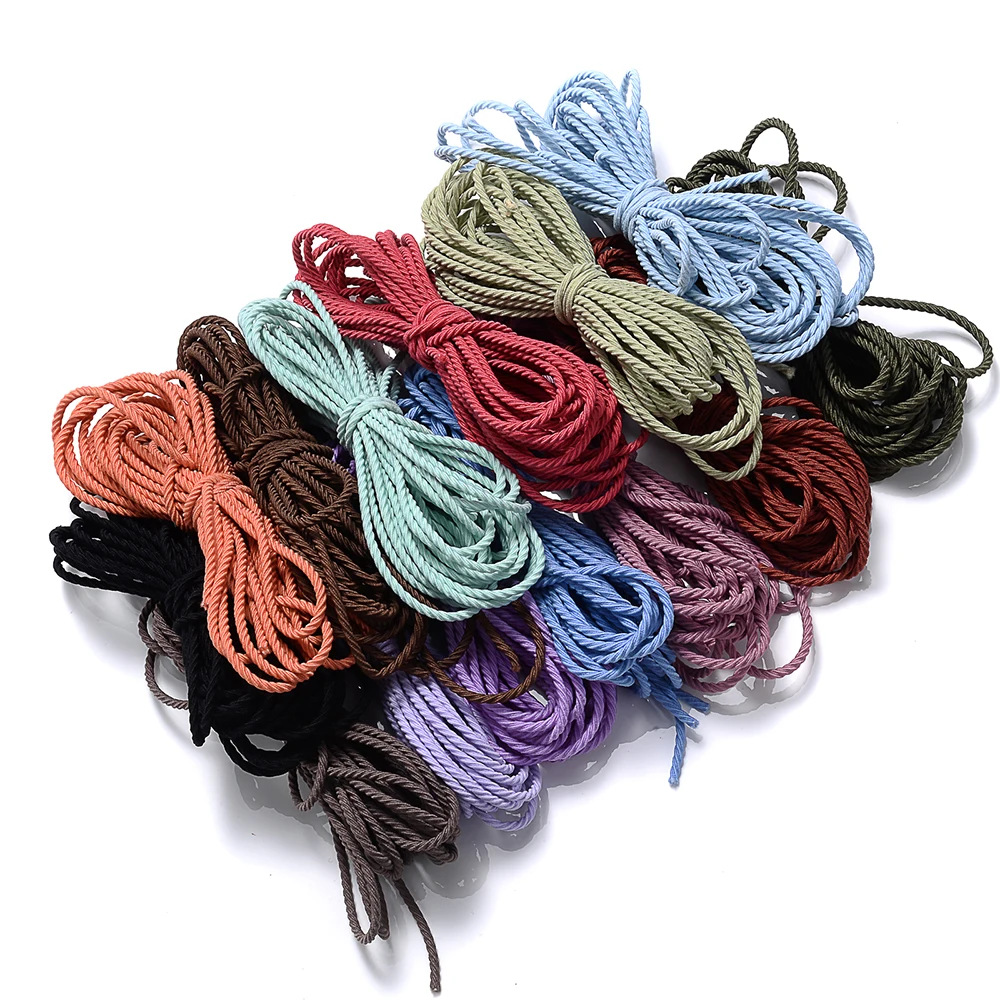 2,5 mm 5 m hochelastisches, geflochtenes Gummiband, langlebiges, farbenfrohes elastisches Kordel für Kleidungszubehör, DIY-Handarbeiten, Haarseil, Kopfseil – Detail 5