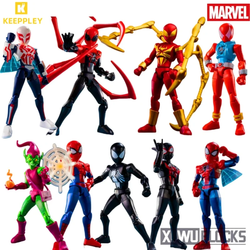 

Keeppley Marvel собрать строительные блоки человек герой неограниченное издание 1 Человек-паук мобильная модель коллекция украшения игрушки подарки