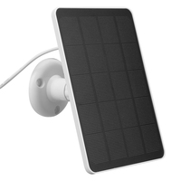 20W Solar Panel Kit with 3-meter Charging Wire Portable Solar Panel DC3.5x1.35-port IP65 Waterproof for Outdoor Security Camera