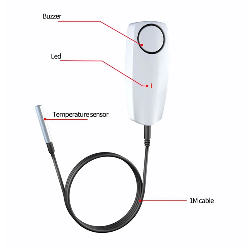 Tuya Smart Zigbee Hygrometer Thermometer With External Temperature USB Charge Or Rechargable Battery EU PLUG