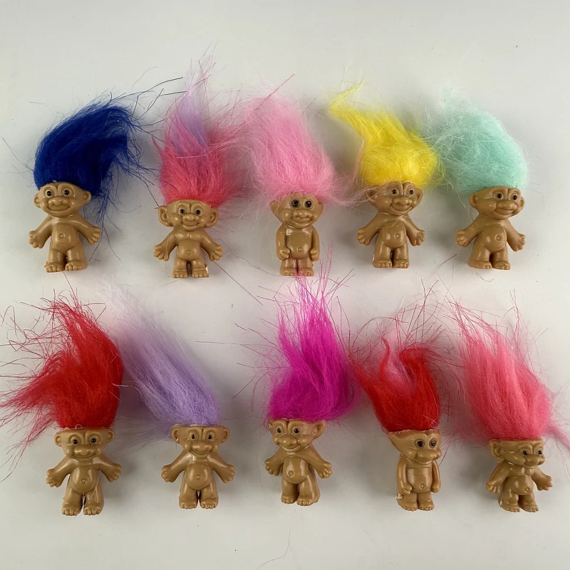 5 قطعة دمى المتصيدون الصغيرة أنيمي عمل الشكل الملونة الشعر أفراد الأسرة نماذج جمع الاطفال اللعب هدية الحنين #1