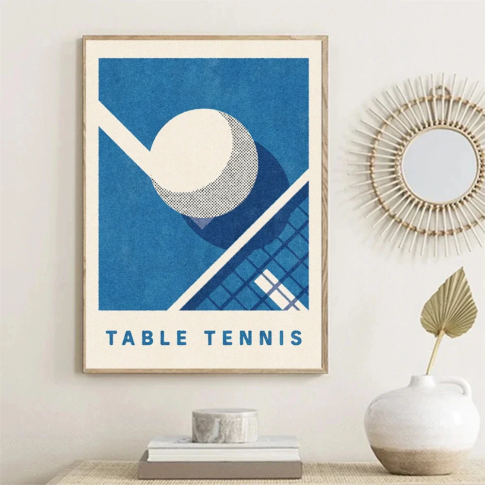 Minimalist Canvas Posters Funny Sports Balls Summer Games Rugby Basketball Prints Fashion Wall Art Home Living Room Decor view 4