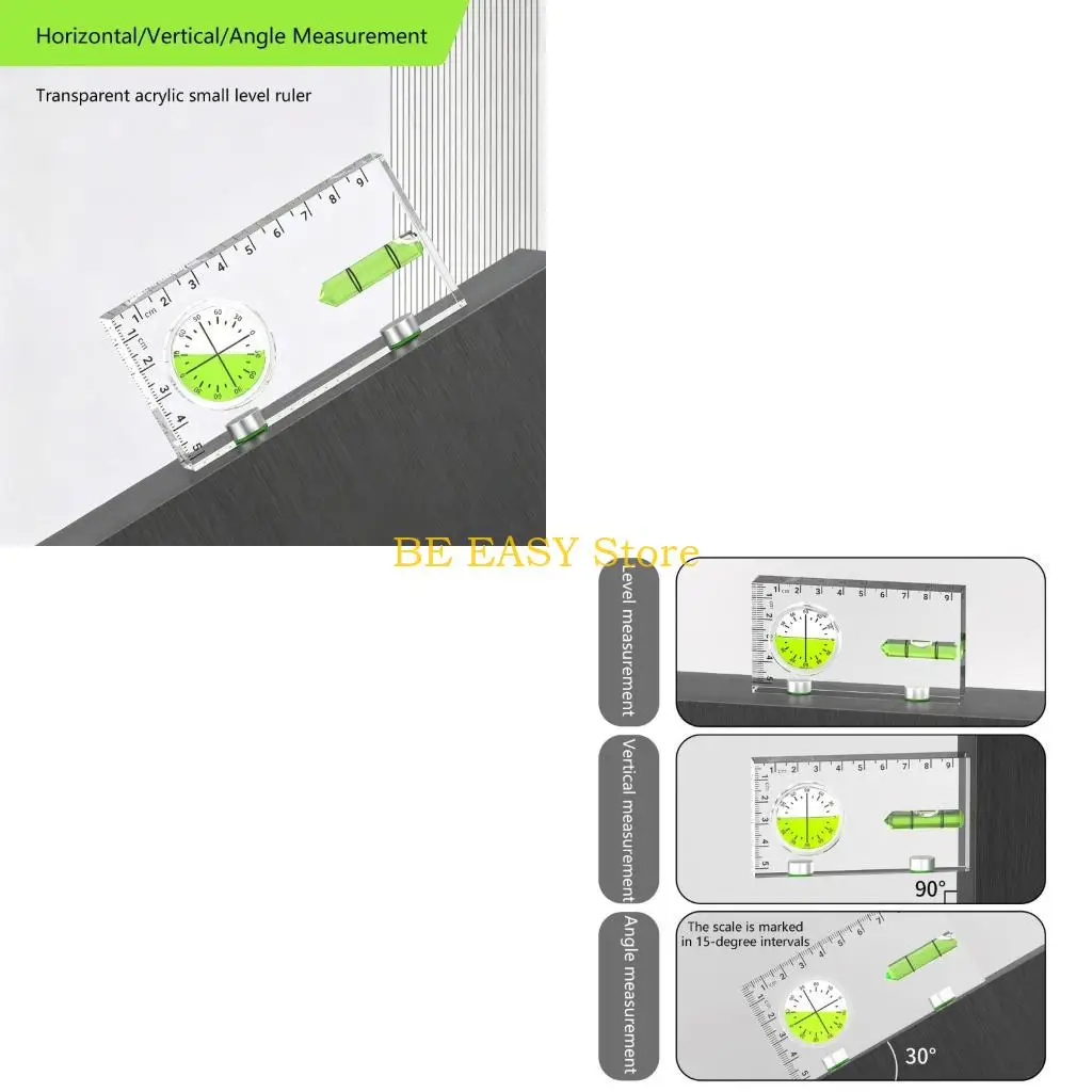 E28F Multipurpose Level Gauge Featuring Angles Indicators And Magnetic Mounting Base Angles And Level Checker