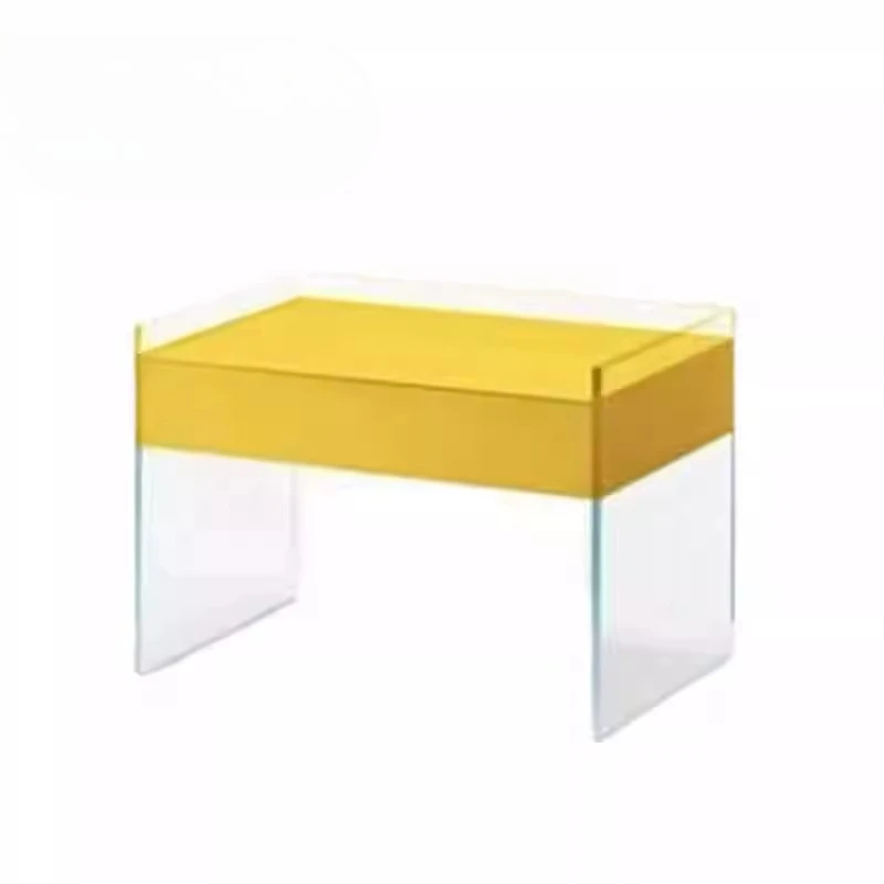 

Suspended bedside table, bedroom corner, vertical , Italian minimalist sofa, glass edge, corner, minimalist entrance cabinet