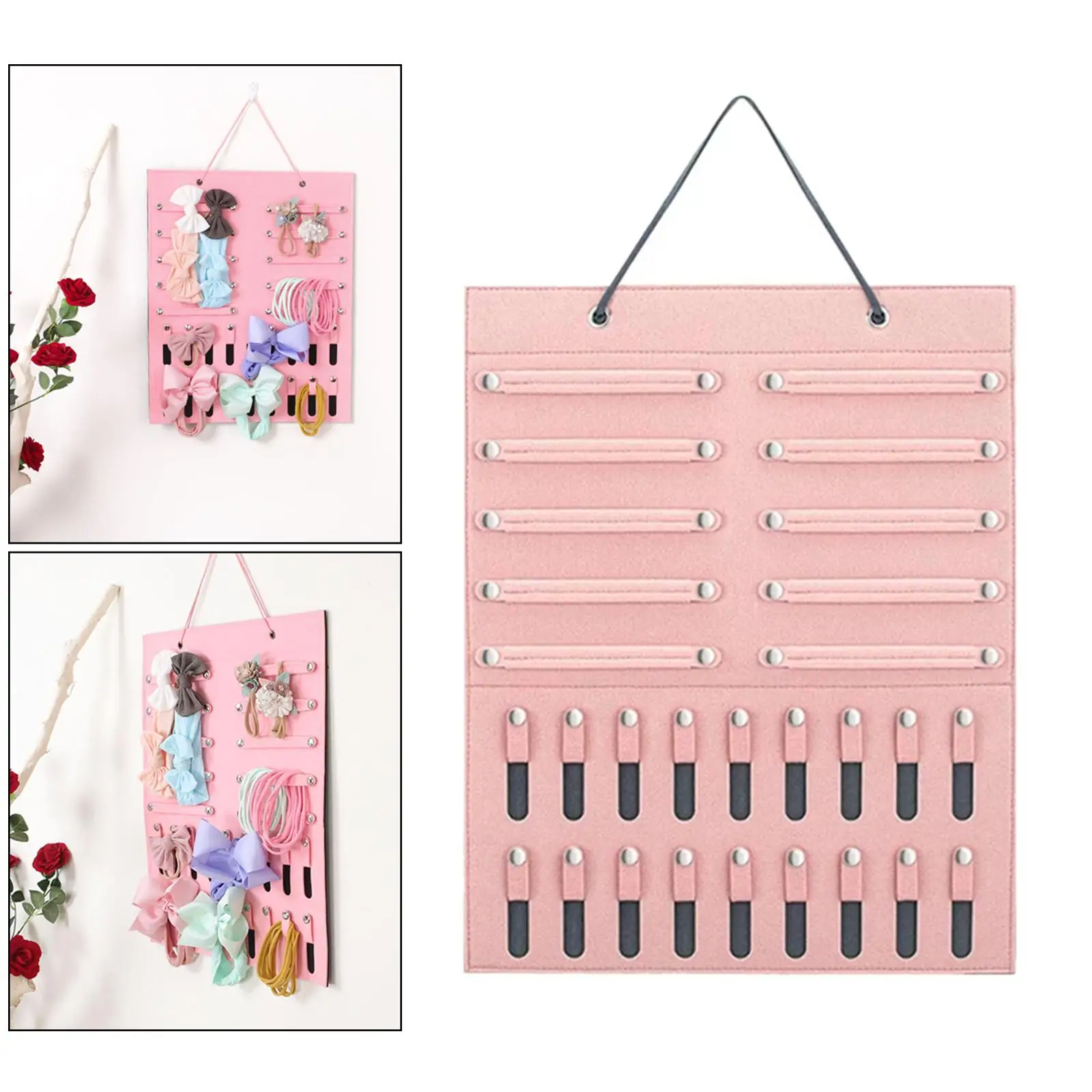 

Baby Girl Headbands Storage Holder Newborn Headbands and Bows Hanging Organizer for Home and Store Display