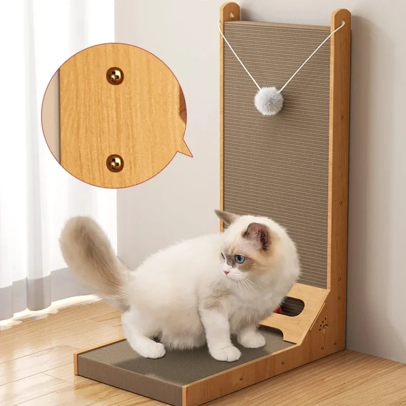 Cat Scratching Post Pole with Ball Climbing Tree Scraper Cat Scratch Board and Claw Sharpener Fun Cat Toy